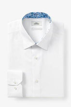 Load image into Gallery viewer, Navy/White Regular Fit Contrast Trim Shirts Two Pack - Allsport
