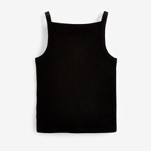 Load image into Gallery viewer, Black Strappy Vest (3-12yrs) - Allsport
