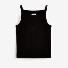 Load image into Gallery viewer, Black Strappy Vest (3-12yrs) - Allsport
