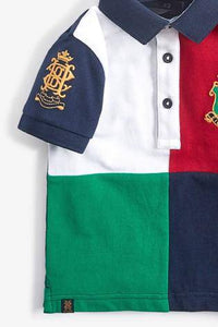 Multi Short Sleeve Colourblock Polo - Allsport