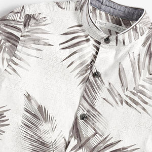 Mono Leaf Printed Short Sleeves Shirt (3-12yrs) - Allsport