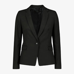 Black Single Breasted Tailored Jacket