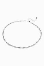 Load image into Gallery viewer, Silver Tone Sparkle Short Necklace - Allsport
