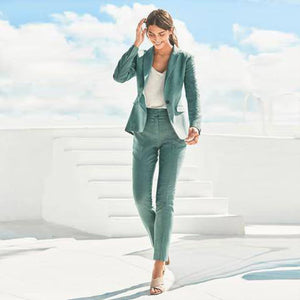 384477 PS TEXT GREEN SLIM 16 R SUIT JACKETS - Allsport