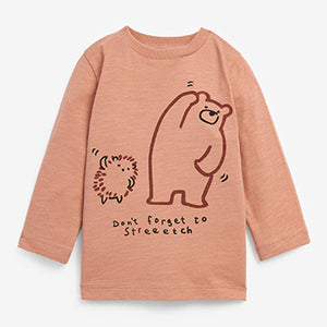 Blush Pink Long Sleeve T-Shirt (3mths-5yrs) - Allsport