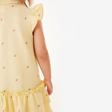 Load image into Gallery viewer, Yellow Spot Polo Dress (3mths-6yrs) - Allsport
