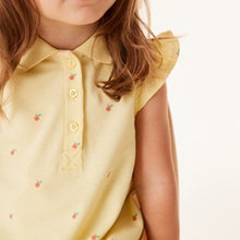 Load image into Gallery viewer, Yellow Spot Polo Dress (3mths-6yrs) - Allsport
