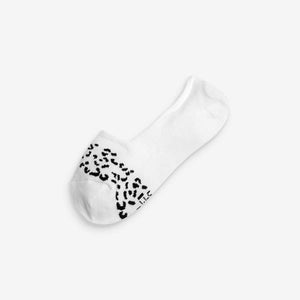 Monochrome Animal Mesh Insert Invisible Socks Five Pack - Allsport