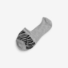 Load image into Gallery viewer, Monochrome Animal Mesh Insert Invisible Socks Five Pack - Allsport
