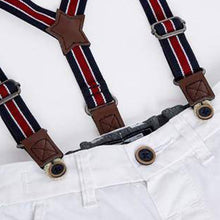 Load image into Gallery viewer, White Chino Shorts With Braces - Allsport
