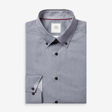 Load image into Gallery viewer, Grey Check/Stripe Slim Fit Single Cuff Shirts 3 Pack - Allsport

