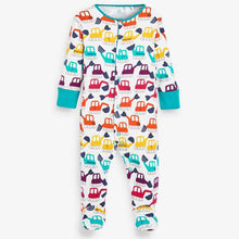 Load image into Gallery viewer, Bright 3 Pack Transport Sleepsuits (0mth-18mths) - Allsport
