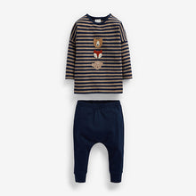 Load image into Gallery viewer, Navy Blue Woodland Baby T-Shirt and Legging Set (0mths-12mths) - Allsport
