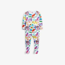 Load image into Gallery viewer, 3 Pack Tiger Appliqué Sleepsuits (up to 18 months) - Allsport
