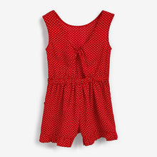 Load image into Gallery viewer, Red Spot Printed Playsuit (3-12yrs) - Allsport
