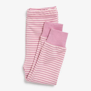 Pink/Cream 3 Pack Fairy Appliqué Snuggle Pyjamas (9mths-8yrs) - Allsport