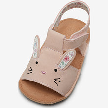 Load image into Gallery viewer, Pink Bunny Pram Sandals (0-18mths) - Allsport

