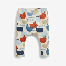 Load image into Gallery viewer, Blue 2 Pack Whale Leggings (0mths-18mths) - Allsport
