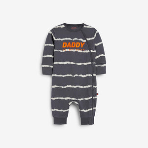 Monochrome Daddy Single Baby Sleepsuit (0mths-18mths) - Allsport