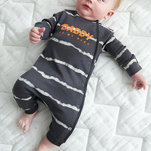 Load image into Gallery viewer, Monochrome Daddy Single Baby Sleepsuit (0mths-18mths) - Allsport
