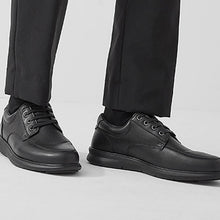 Load image into Gallery viewer, Black Apron Lace-Up Derby Shoes - Allsport
