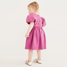 Load image into Gallery viewer, Lilac Embroidered Bib Collar Dress (3mths-6yrs) - Allsport
