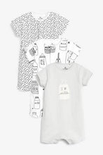 Load image into Gallery viewer, Monochrome 3 Pack I Love Milk Rompers  (up to 18 months) - Allsport

