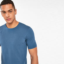 Load image into Gallery viewer, Blue Denim Crew Slim Fit T-Shirt - Allsport
