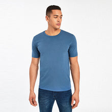 Load image into Gallery viewer, Blue Denim Crew Slim Fit T-Shirt - Allsport
