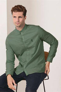 SHIRT OXFORD LONG SLEEVE  LT GREEN - Allsport