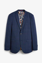 Load image into Gallery viewer, BRIGHT BLUE CHECK SUIT JACKET - Allsport
