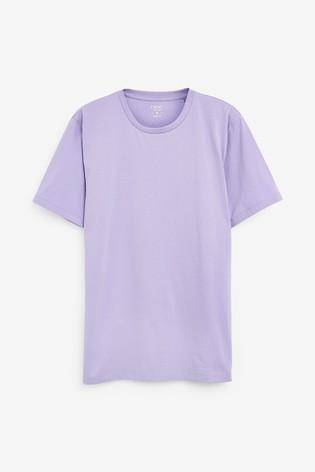 Lilac Crew Neck Regular Fit T-Shirt - Allsport