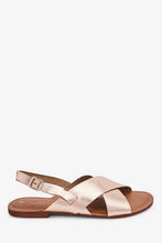 Load image into Gallery viewer, Rose Gold Forever Comfort Cross Front Slingbacks - Allsport
