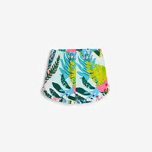 Load image into Gallery viewer, Teal Blue 5 Pack Tropical Print Shorts (3mths-6yrs) - Allsport
