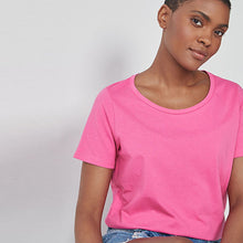 Load image into Gallery viewer, Bright Pink Crew Neck T-Shirt
