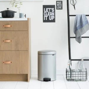 BRABANTIA Pedal Bin newIcon, 20L Metallic Grey