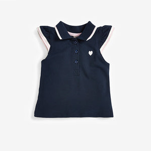 Navy Polo Top And Skirt Set (3mths-7yrs) - Allsport