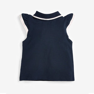 Navy Polo Top And Skirt Set (3mths-7yrs) - Allsport