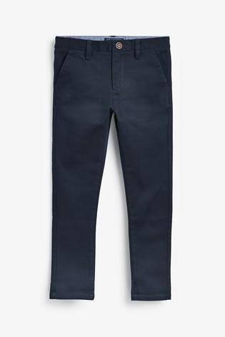 Stretch Chino Navy Trousers - Allsport
