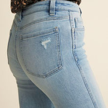 Load image into Gallery viewer, Mid Blue Ripped Skinny Cropped Jeans - Allsport
