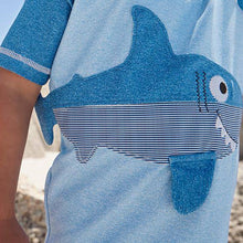 Load image into Gallery viewer, Blue 2 Piece Shark Sunsafe Set (2yrs-7yrs) - Allsport
