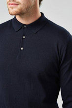 Load image into Gallery viewer, NAVY KNITTED POLO - Allsport

