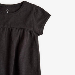 Black Organic Cotton T-Shirt (3mths-6yrs) - Allsport
