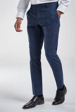Load image into Gallery viewer, BRIGHT BLUE CHECK SUIT TROUSER - Allsport
