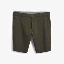 Load image into Gallery viewer, Dark Green Slim Fit Stretch Chino Shorts - Allsport
