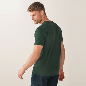 Bottle Green Crew Slim Fit T-Shirt - Allsport