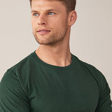 Load image into Gallery viewer, Bottle Green Crew Slim Fit T-Shirt - Allsport
