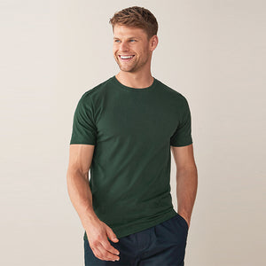 Bottle Green Crew Slim Fit T-Shirt - Allsport