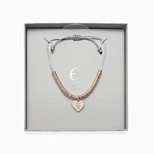 Load image into Gallery viewer, Rose Gold Tone Initial Charm Pully Bracelet
