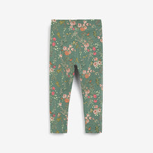 Load image into Gallery viewer, Green Floral Legging (3mths-6yrs) - Allsport
